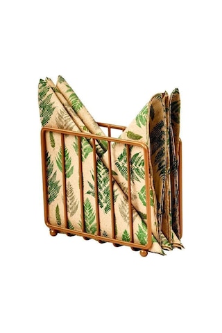 Edora Home 4'lü Rose Servis Sunum Seti, Peçetelik, Kağıt Havluluk, Nihale, Ekmeklik - Metal Paslanmaz