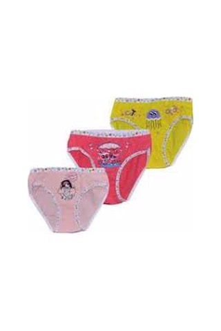 Tutku Kız Çocuk Renkli Likralı Slip Külot 6'Lı