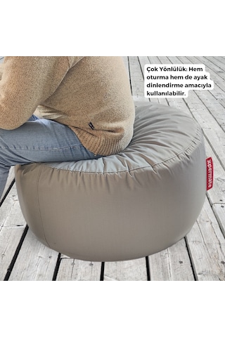 Xpermate Zen Puf Bench Fermuarlı Puf Koltuk 80x40 Antrasit
