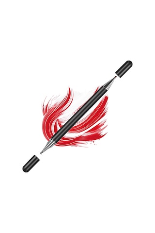Samsung Galaxy Tab A11+ Plus X230 İle Uyumlu Çift Uçlu Hassas Dokunmatik Stylus Kalem Gecikmesiz Siyah