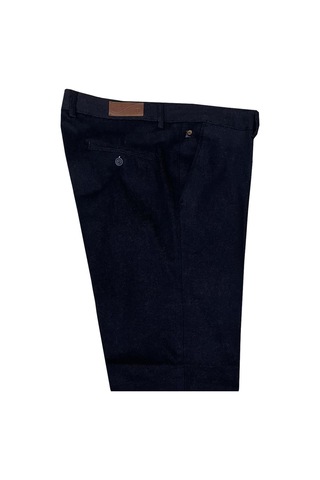 Classics Men Caserta Klasik Fit Likralı Erkek Kanvas Pantolon - 7518 Lacivert