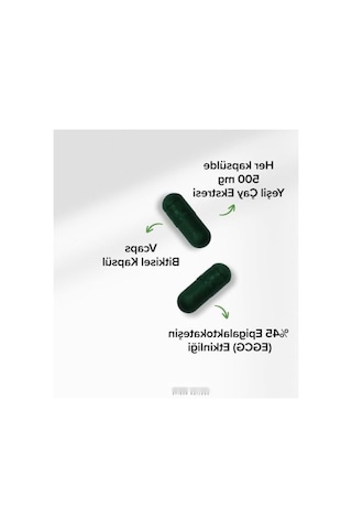 Yeşil Çay Ekstresi İçeren 500 Mg Kapsül - 60 Adet