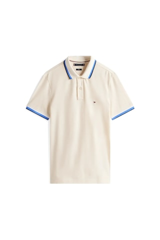 Tommy Hilfiger Cuff Interest Slım Krem Erkek Polo Yaka T-shirt