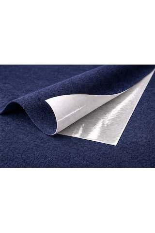 Alkantara Arkası Yapışkanlı Kumaş 100x150 Cm Lüks Süet Kaplama, Su İtici, Dayanıklı Alkantara Lacivert