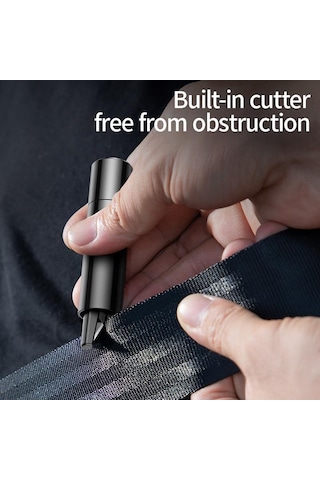 Siyah Baseus Keskin Alet Kullanışlı Güvenlik Çekiç