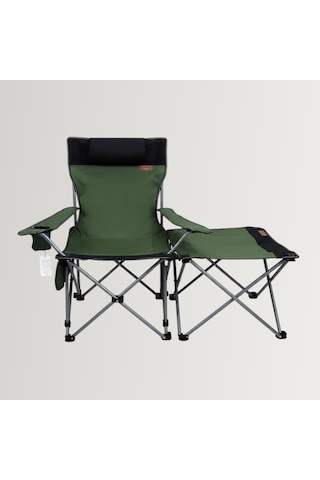 Madfox Prowler Katlanabilir 3 Kademeli Yatabilen Kamp Sandalyesi - Şezlong Green/black Karışık