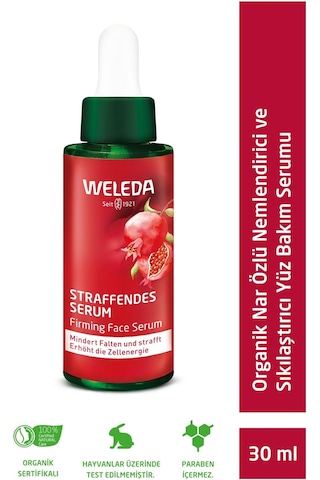 Weleda Pomegranate & Maca Peptides Nar Özlü Nemlendirici ve Sıkılaştırıcı Yüz Bakım Serumu 30ml
