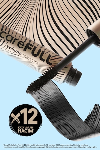 Flormar Carefull Volume Besleyici Etkili Yoğun Hacim Veren Maskara Siyah