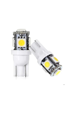 OtoÇizgi T10 5 Ledli Smd Evrensel Park Lambası Beyaz Işık Takım 2 Adet OtoÇizgi