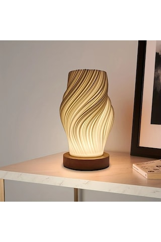 Boatshop1 Beyaz Modern Minimalist Tasarim Led Dugmeli Uc Aydinlatma Modlu Yatak Oturma Ve Calisma Odalari İcin Dekoratif Masa Lambasi Beyaz