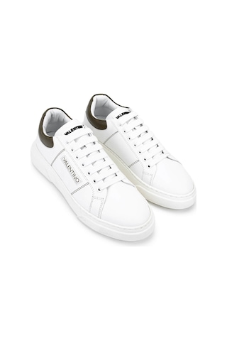 Mario Valentino Unisex Hakiki Deri Beyaz Sneakers & Spor Ayakkabı 1040 95s3909 Ayk Sk25-26 Whıte/mılıtary Beyaz - Kahverengi