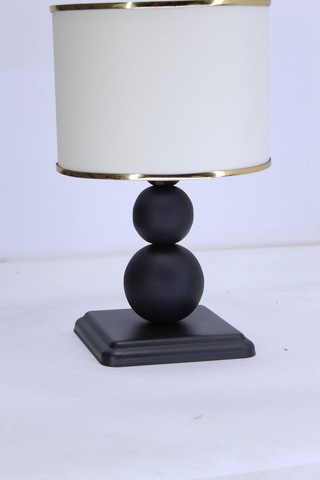 Decor Kare Top Abajur Gece Lambası Abajuru Siyah