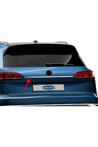 Omsa Vw Touareg Krom Bagaj Çıtası Plaka Üstü 2018 Ve Sonrası