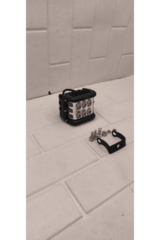 Off Road Çalışma Lambası Çakarlı Beyaz-turuncu 12v-30v 18w