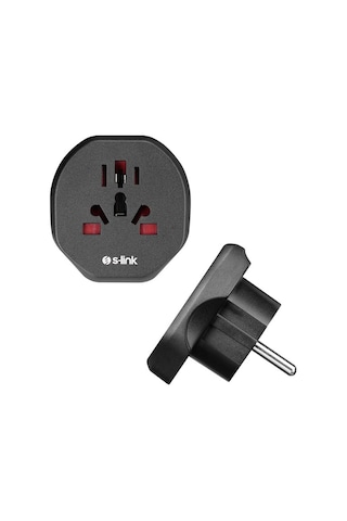S-link Sl-wl09 Çok Amaçlı Universal Avrupa Çıkışlı - Türk Priz Çevirici