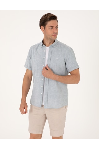 Pierre Cardin Erkek Yeşil Gömlek Kısa Kollu 50307073-vr054 Yeşil