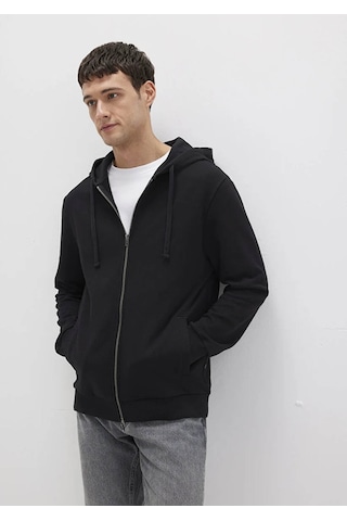 Mavi Kapüşonlu Full Siyah Erkek Sweatshirt M0s10423-900 Siyah