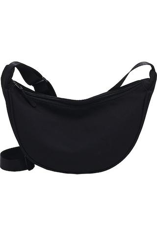 Moda Kadın Çantası Naylon Crossbody Hafif Günlük Kullanım İçin Tek Omuz Askılı Şık Koltuk Altı Çanta Siyah