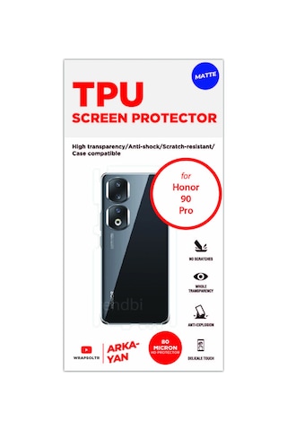 Honor 90 Pro Mat Arka Ve Yan Kaplama Leke Bırakmayan Hd Film