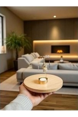 Isı İle Dönen Mumluk Bülbül Altın Kafeste Modeli, Dekoratif