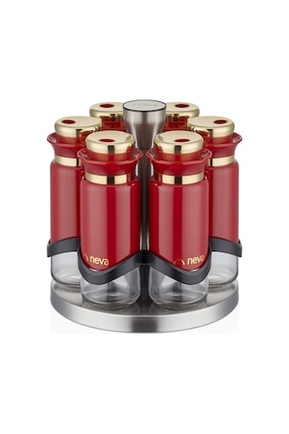 Neva N3192 Pitaya 6 Lı Baharat Seti Kırmızı