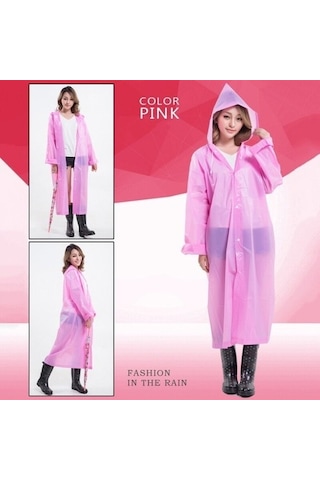 Marlux Eleven Market Raıncoat Eva Unisex Pembe Yağmurluk Pembe