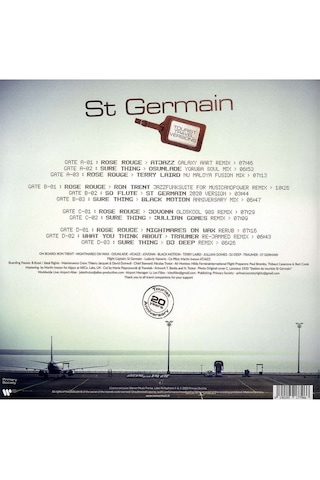 St Germain - Tourist 20th Anniversary Travel Versions 2 X Plak