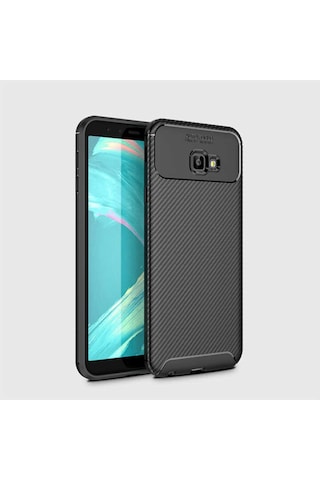 Samsung Uyumlu Galaxy J4 Plus Kılıf Zore Negro Silikon Kapak Lacivert
