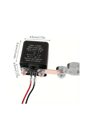 Xuweiwei 200a 12v Uzaktan Kumanda Batarya Kesici Anahtarı Otomatik Kapanma Anahtarsız Giriş 12v Röle Anahtarı Araba Rv Motosiklet Tekne