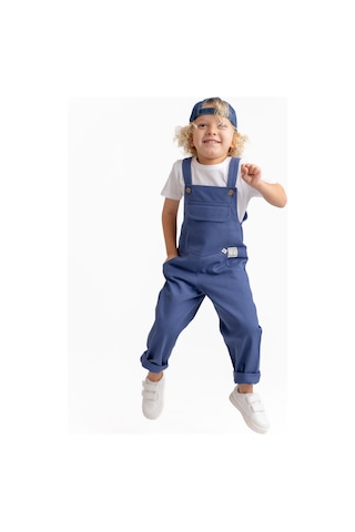 Unisex Gabardin Salopet Mavi Mavi