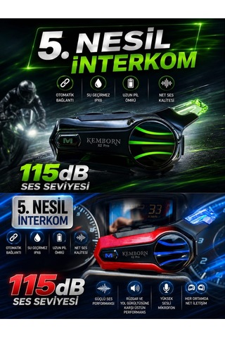 Motosiklet Kask Kulaklık 1 Adet 2 Kişilik İnterkom Seti