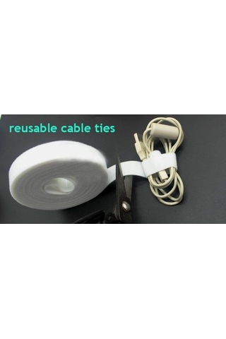 Beyaz Sırtsırta Cırt Bant, Kablo Düzenleyici Cırt Kablo Bağı