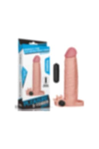 Hızlı Express Lovetoy X-Tender Realistik Titreşimli 5 CM Dolgulu Uzatmalı Penis Kılıfı 19 CM