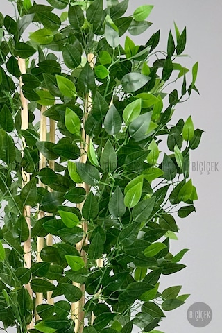 Biçiçek Yapay Benjamin Ağacı 170cm Geoit Hasır Saksıda