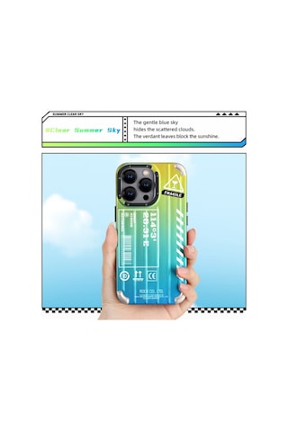 Rock Apple Uyumlu iPhone 14 Pro Max Dream Color Serisi Clear Summer Sky