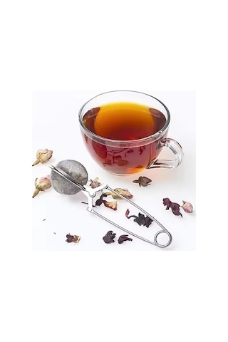 Mybru Paslanmaz Çelik Top Makas Çay Kahve Bitki Çayı Süzgeci Sku: Smg8690010556806 Açık Bej