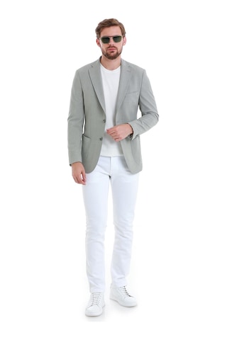 Hatemoğlu Gri Slim Fit Kareli Mono Yaka Klasik Ceket 14293024d001 140 Gri