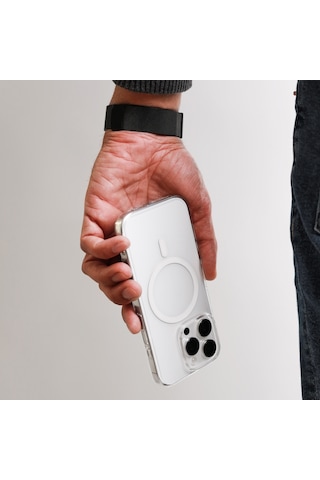Vonmahlen Apple Uyumlu iPhone 16 Pro Max Şeffaf Sert Pc Magsafe Kılıf