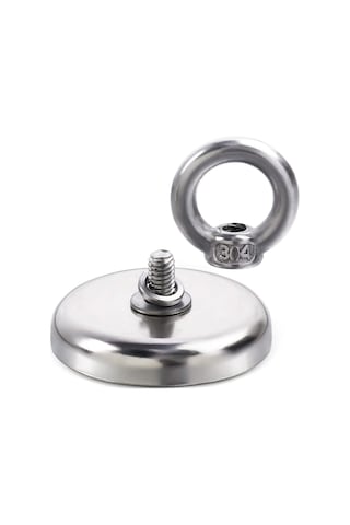 Magnet Fishing Neodyum Pot Mıknatıs, Çap 42mm, Kurtarma Mıknatısı