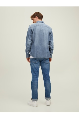 Jack & Jones Denim Gömlek- Sheridan 12138115 - 1 Medium Blue Denim