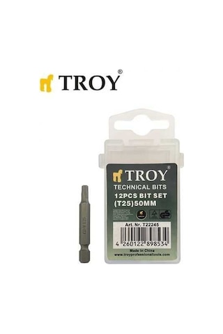 Troy 22245 Torx Bits Uç Seti T 25X50Mm