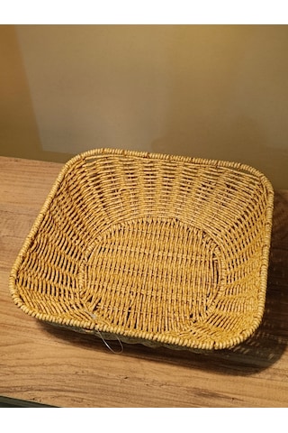 Büyük Boy Hasır Rattan Yuvarlak Sunumluk / Meyve Sepeti / Ekmeklik Diğer