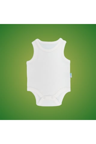Novibaby 10'lu 24-36 Ay Bebek Atlet Body Zıbın Beyaz Çıtçıtlı 100% Pamuk Beyaz