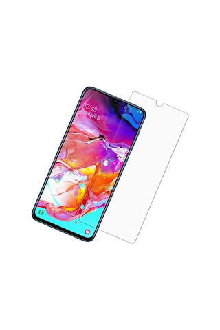 Samsung Uyumlu Galaxy A70 Kırılmaz Ekran Koruyucu Temperli Cam