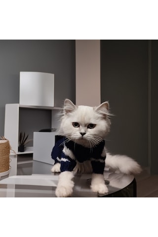 Kedive Köpek İçin Lacivert Denizci Kazak Pantolon Takım