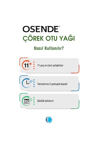 Osende Çörek Otu Yağı 30 Yumuşak Kapsül
