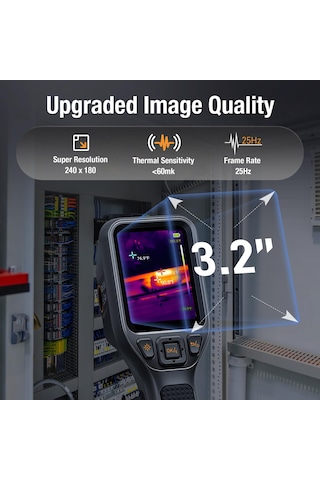 Teslong Ttm120s Termal Kamera, 3,2" Lcd Ekran, 240 180 Süper Çözünürlük