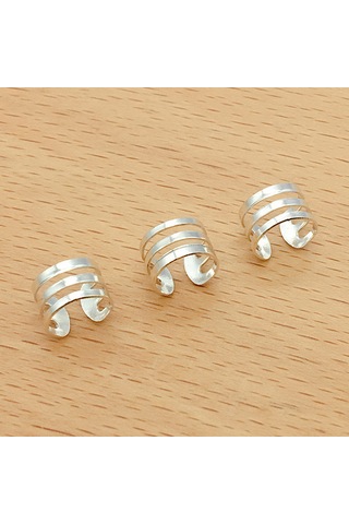Örgüler Ve Dreadlocks İçin Metal Saç Manşet Halkaları - 100 Adet Saç Takı Klipsleri Silver Type B, Type B