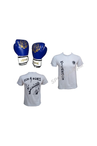 Spor_Carsim Evox Boks,Kickboks Eldiveni,Kick Boks Tişört,S,M,L,Xl Beyaz (252490877)