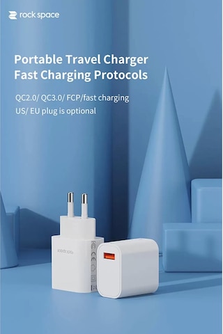 Şarj Cihazı Beyaz 18w Qc 3.0 Mini Seyahat Tipi
